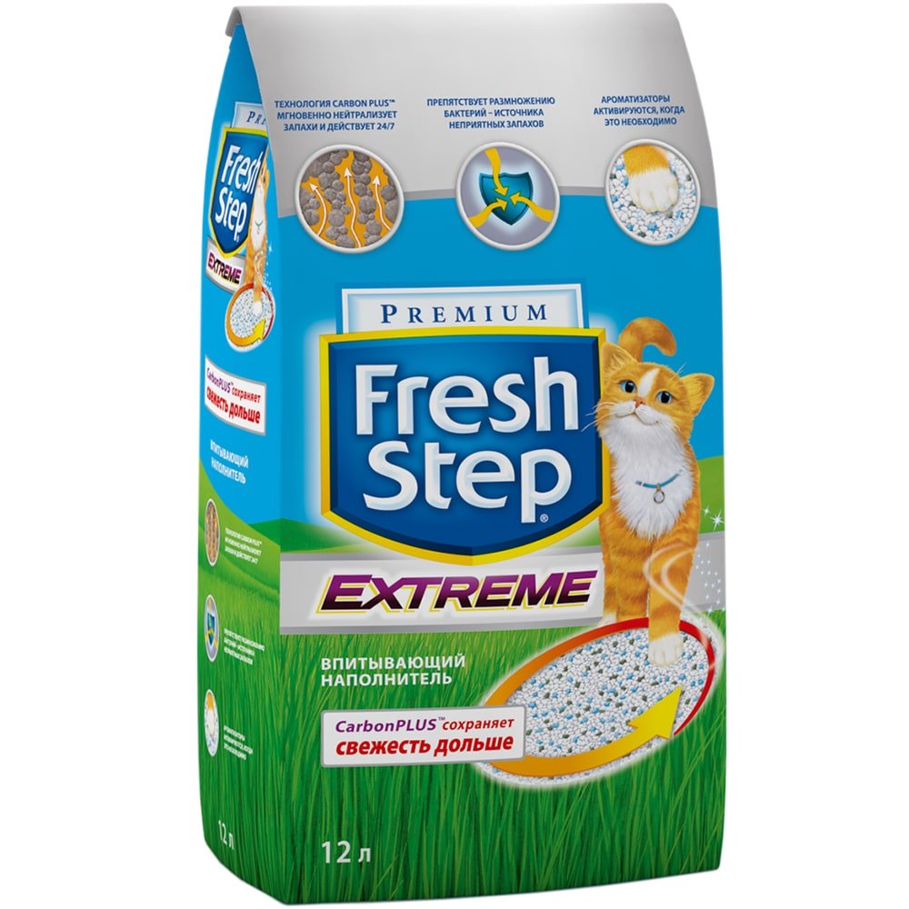 Fresh Step Extreme - Фреш Степ впитывающий наполнитель туалета для кошек Экстирм Фото