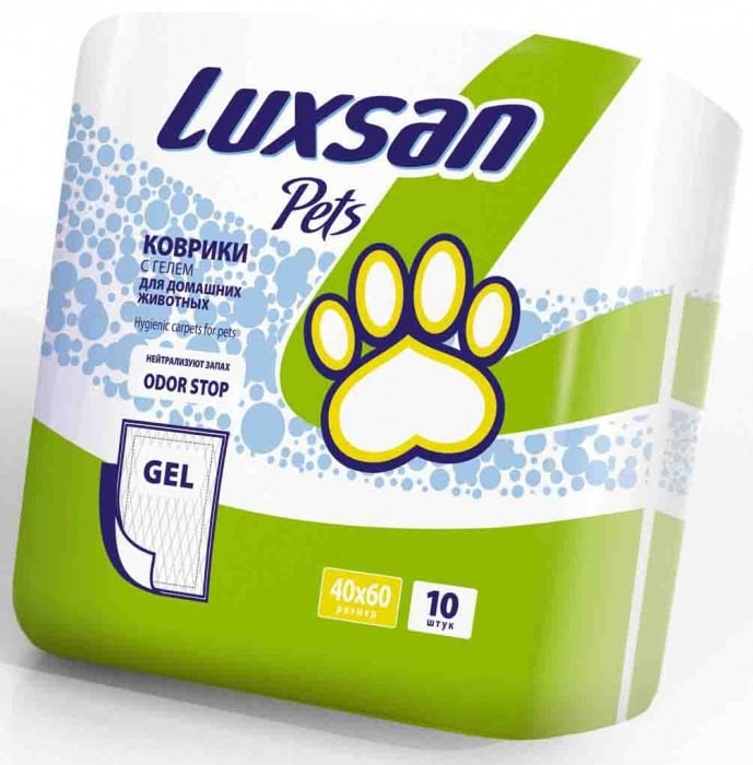 Коврик LUXSAN Premium GEL для животных с гелевой прослойкой 40x60 №10 /10шт Фото