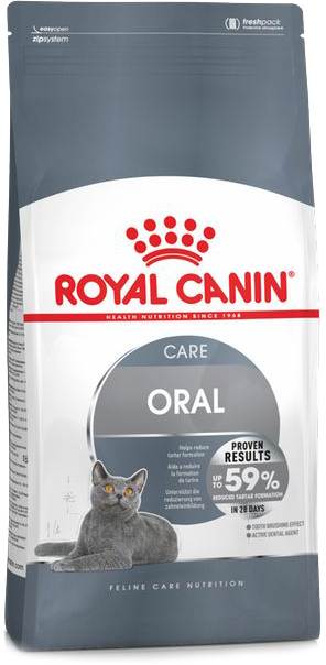 Royal Canin Oral Care Роял Канин Сухой корм для кошек для профилактики образования зубного налета и Фото