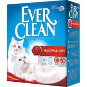 Фото Ever Clean Multiple Cat Наполнитель для нескольких кошек (красная полоса)