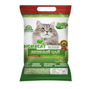 Фото Home Cat Эколайн Зеленый чай Комкующийся наполнитель для кошачьего туалета
