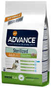 Фото Advance Sterilized Turkey Эванс Стерилайзд сухой корм для стерилизованных кошек с индейкой 