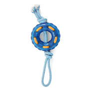 Фото Triol Триол игрушка для собак из термопластичной резины Кольцо с верёвкой