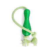 Фото Triol Триол игрушка для собак из термопластичной резины Кегля с верёвкой