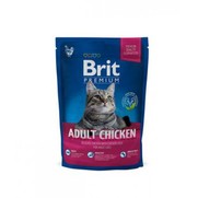 Фото Brit Premium Cat Adult Chicken Брит сухой корм для взрослых кошек с мясом курицы и куриной печенью