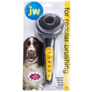 Фото J.W. Щетка-пуходерка, для собак, жесткая, маленькая Grip Soft Slicker Brush Small