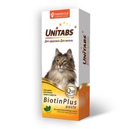 Фото Unitabs BiotinPlus Паста с Биотином и Таурином для кошек 