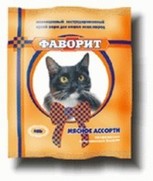 Фото Фаворит Комбикорм для кошек Мясное ассорти