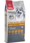Фото Blitz Adult сухой корм для взрослых собак Курица/рис