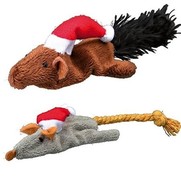 Фото TRIXIE Рождественские игрушки мышки/белочки, 14-17 см 