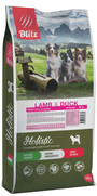 Фото Blitz Holistic Блиц беззерновой сухой корм для взрослых собак ягнёнок и утка