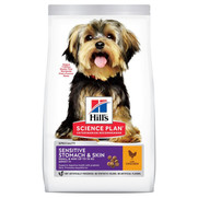 Фото Hill's SP Sensitive Stomach & Skin сухой корм для миниатюрных собак с чувств пищеварением Курица