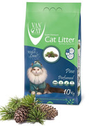 Фото VanCat Pine комкующийся наполнитель для кошачьих туалетов без пыли с ароматом соснового леса