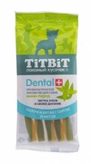 Фото Titbit Dental+ Палочка витая с сыром для собак мини-пород