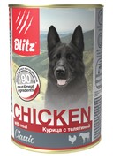 Фото Blitz Блиц консервы для собак курица с телятиной