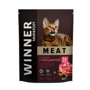 Фото Winner Meat сухой полнорационный корм для взрослых кошек с сочной говядиной