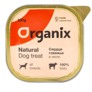 Фото Organix Влажное лакомство для собак сердце говяжье в желе, цельное