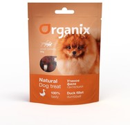 Фото Organix Лакомство для собак малых пород «Утиные гантельки» (100% мясо)