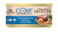 Фото Core Signature Selects консервы для кошек из тунца с креветками в виде кусочков в бульоне