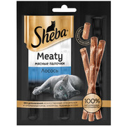 Фото Sheba Meaty лакомство для кошек мясные палочки Лосось