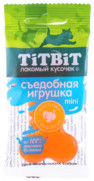 Фото Titbit съедобная игрушка для собак косточка с индейкой Mini
