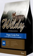 Фото Wildy Puppy Grain Free сухой корм с белой рыбой для щенков 