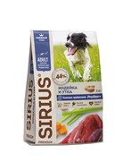 Фото Sirius Сириус сухой полнорационный корм для взрослых собак средних пород Индейка и Утка