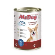 Фото Мистер Дог консервы для собак с говядиной и языком