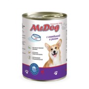 Фото Мистер Дог консервы для собак с говядиной и рисом