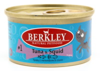 Фото Berkley консервы для кошек №1 тунец с кальмаром в соусе