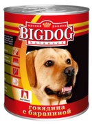 Фото Зоогурман Big Dog консервы для собак говядина с бараниной