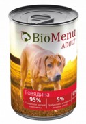 Фото BioMenu консервы для собак тушеная говядина