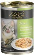 Фото Edel Cat консервы для кошек нежные кусочки с индейкой и печенью в соусе