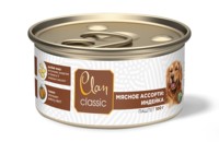 Фото Clan Classic консервы для собак паштет Мясное ассорти с индейкой ж/б