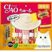 Фото Inaba Ciao Churu лакомство-пюре для кошек ассорти 4х вкусов на основе филе курицы