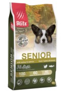 Фото Blitz Holistic Senior беззерновой сухой корм для собак старше 7лиет Индейка/Лосось