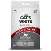 Фото Cat's White Activated Carbon комкующийся наполнитель с активированным углём