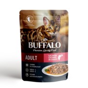 Фото Mr.Buffalo adult паучи для кошек с чувствительным пищеварением лосось в соусе