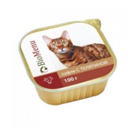 Фото BioMenu консервы для кошек суфле телятина