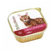 Фото BioMenu консервы для кошек суфле ягнёнок