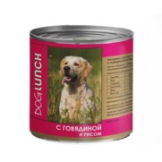 Фото Dog Lunch Дог Ланч консервы для собак Говядина с рисом в желе