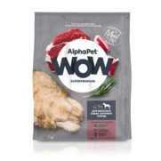 Фото AlphaPet WOW Сухой корм для взрослых собак макси с говядиной и серцем