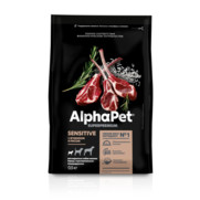 Фото AlphaPet сухой корм для взрослых собак мини пород с чувствительным пищеваринием с ягненоком и рисом