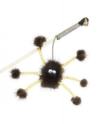 Фото Dogman игрушка для кошек дразнилка норковый паук на веревке
