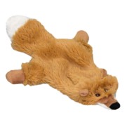 Фото Dogman игрушка для собак лиса меховая с пищалкой