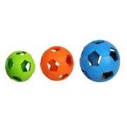 Фото Flamingo игрушка для собак мяч футбольный с отверстиями