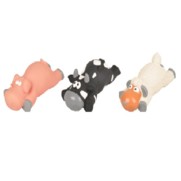 Фото Flamingo игрушка для собак латекс 20см корова/овца/свинья