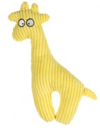 Фото Flamingo Pebbles Corduroy игрушка для собак жираф 27см желтый