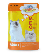 Фото Me-O Cat паучи для кошек Тунец и Креветки в желе №9