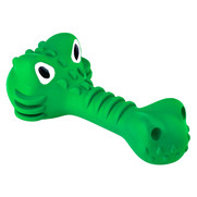 Фото Mr.Kranch игрушка для собак Крокодил с пищалкой 18 см зеленая с ароматом курицы